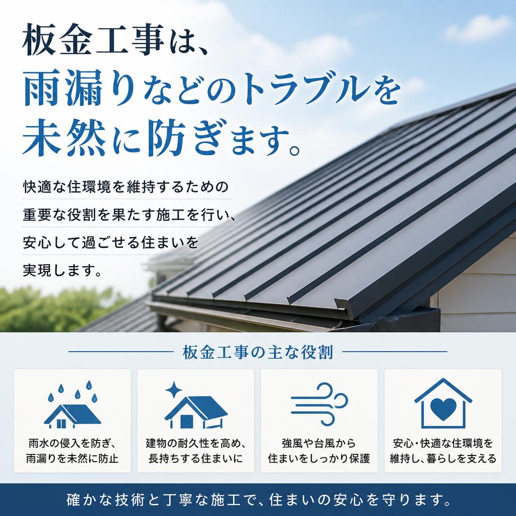板金工事がもたらす安心