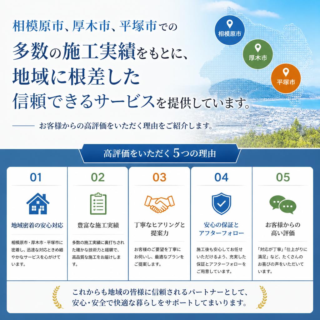 2. 豊富な施工実績で信頼を獲得