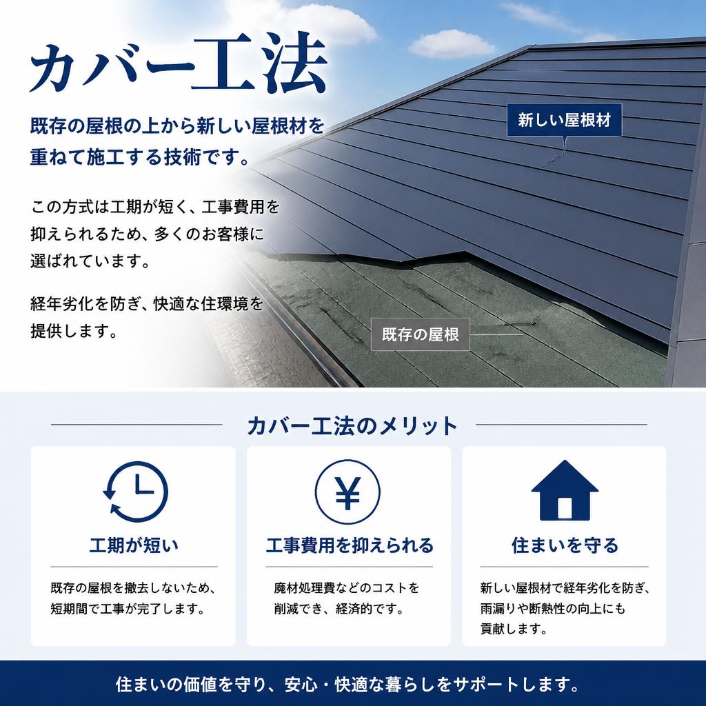 カバー工法のメリット