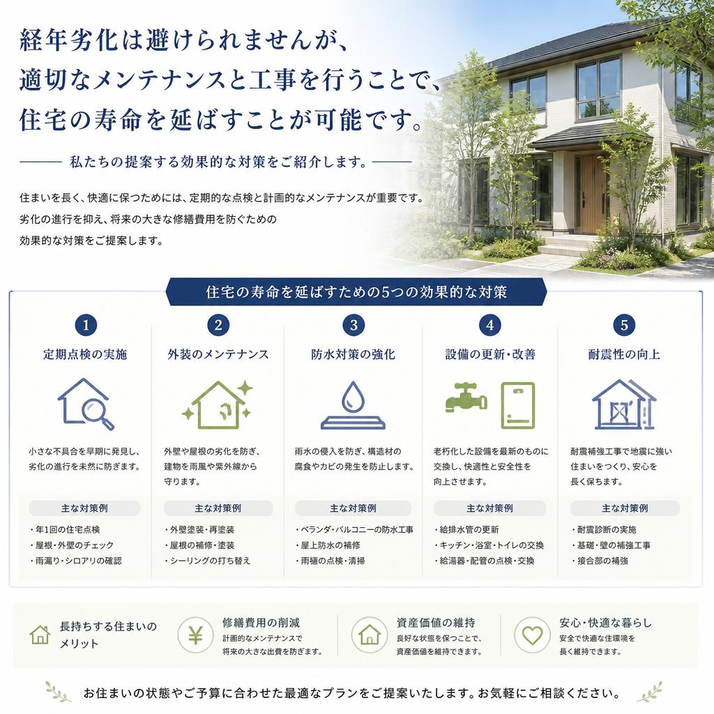 経年劣化対策の重要性及び具体的なアプローチ