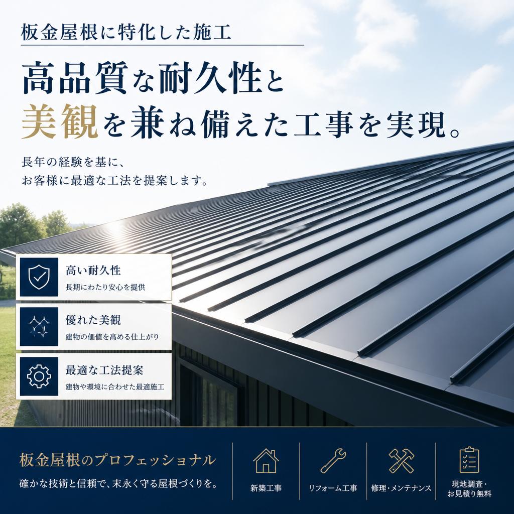 板金屋根の専門知識