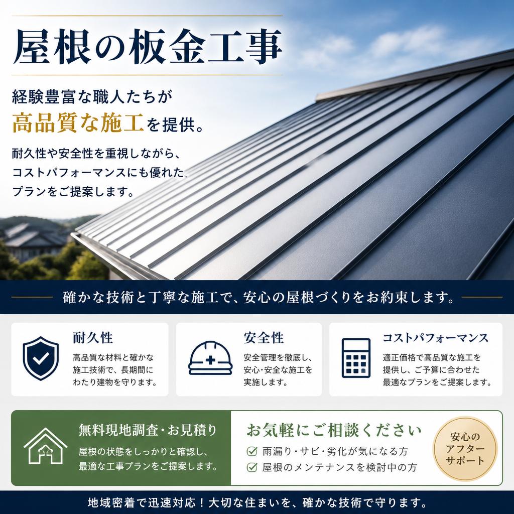 高品質な板金工事を実現