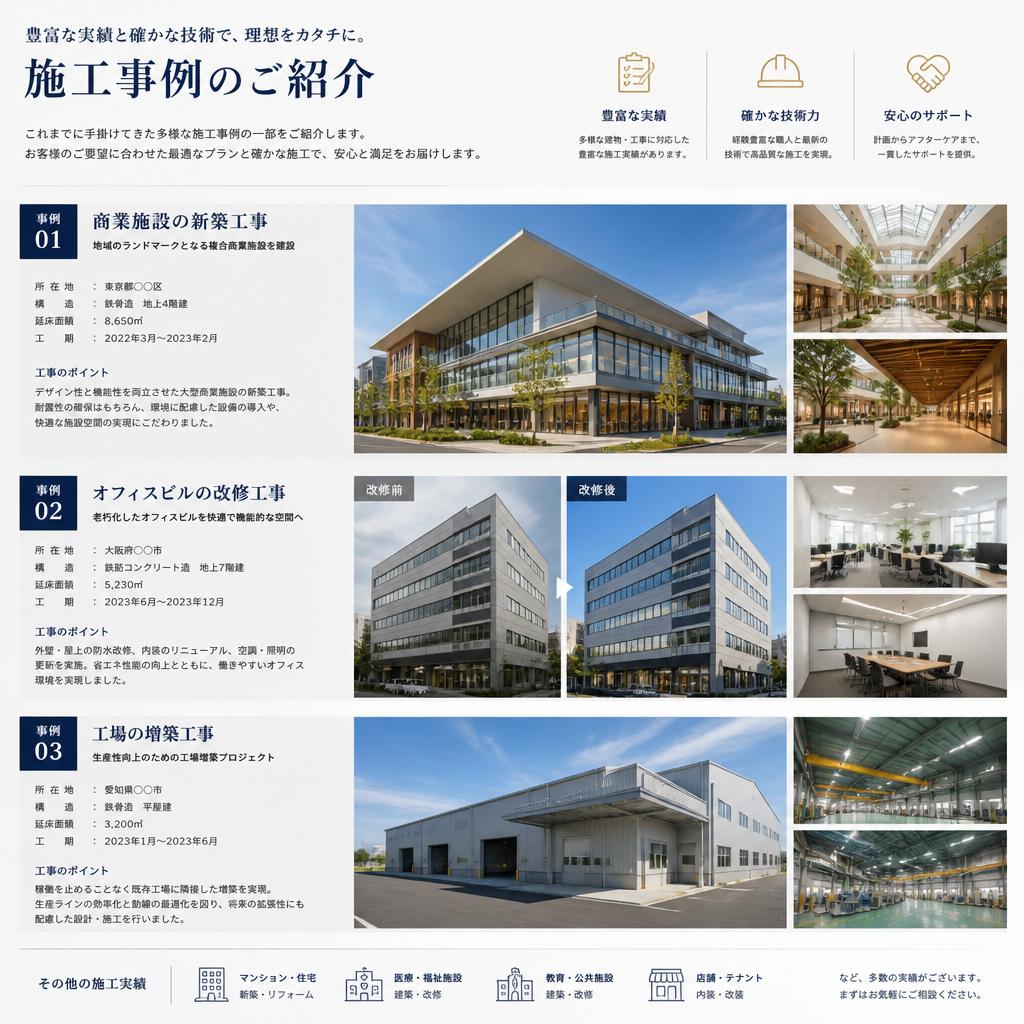 リアルな施工事例を紹介