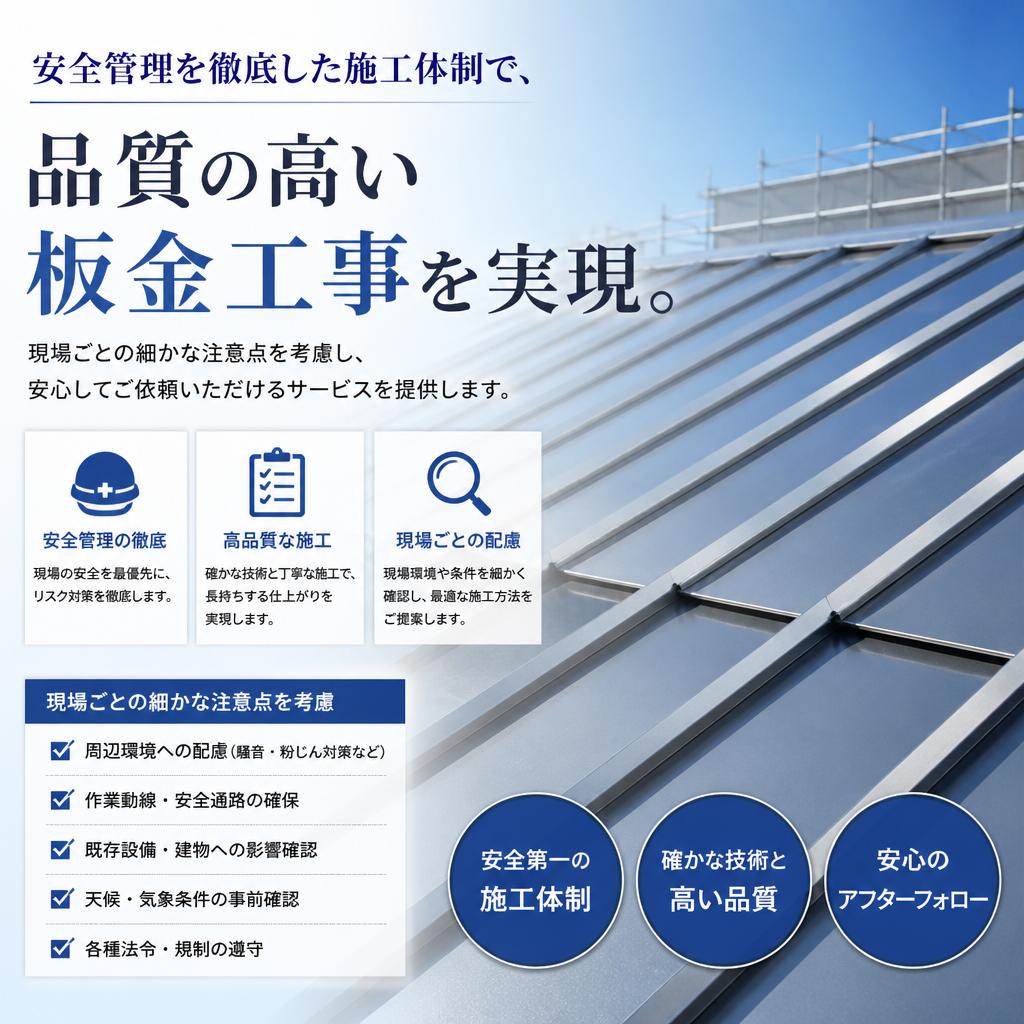 安心・安全な施工を約束