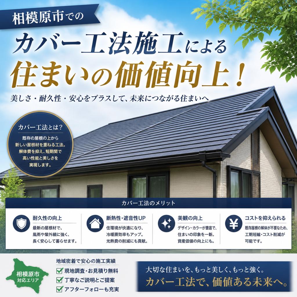 相模原市でのカバー工法施工による住まいの価値向上！