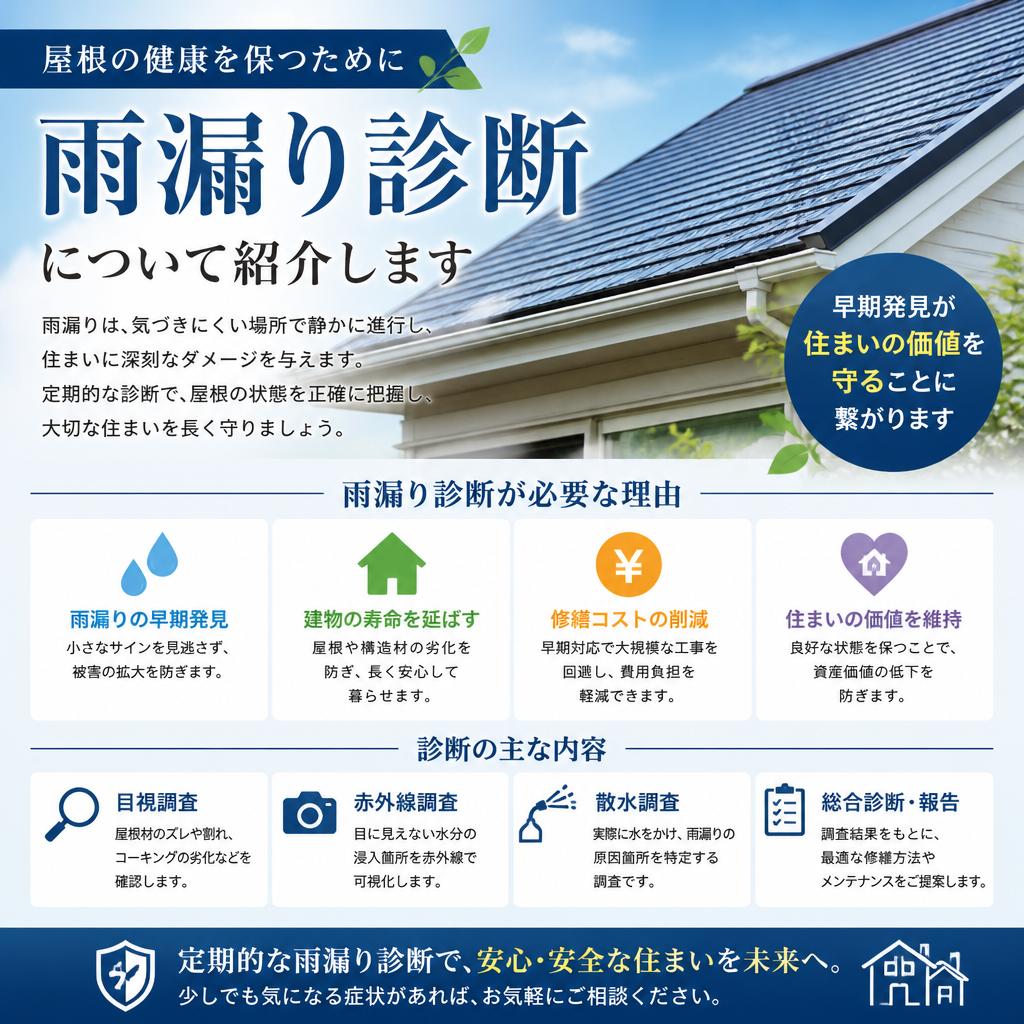 4. 雨漏り診断の重要性