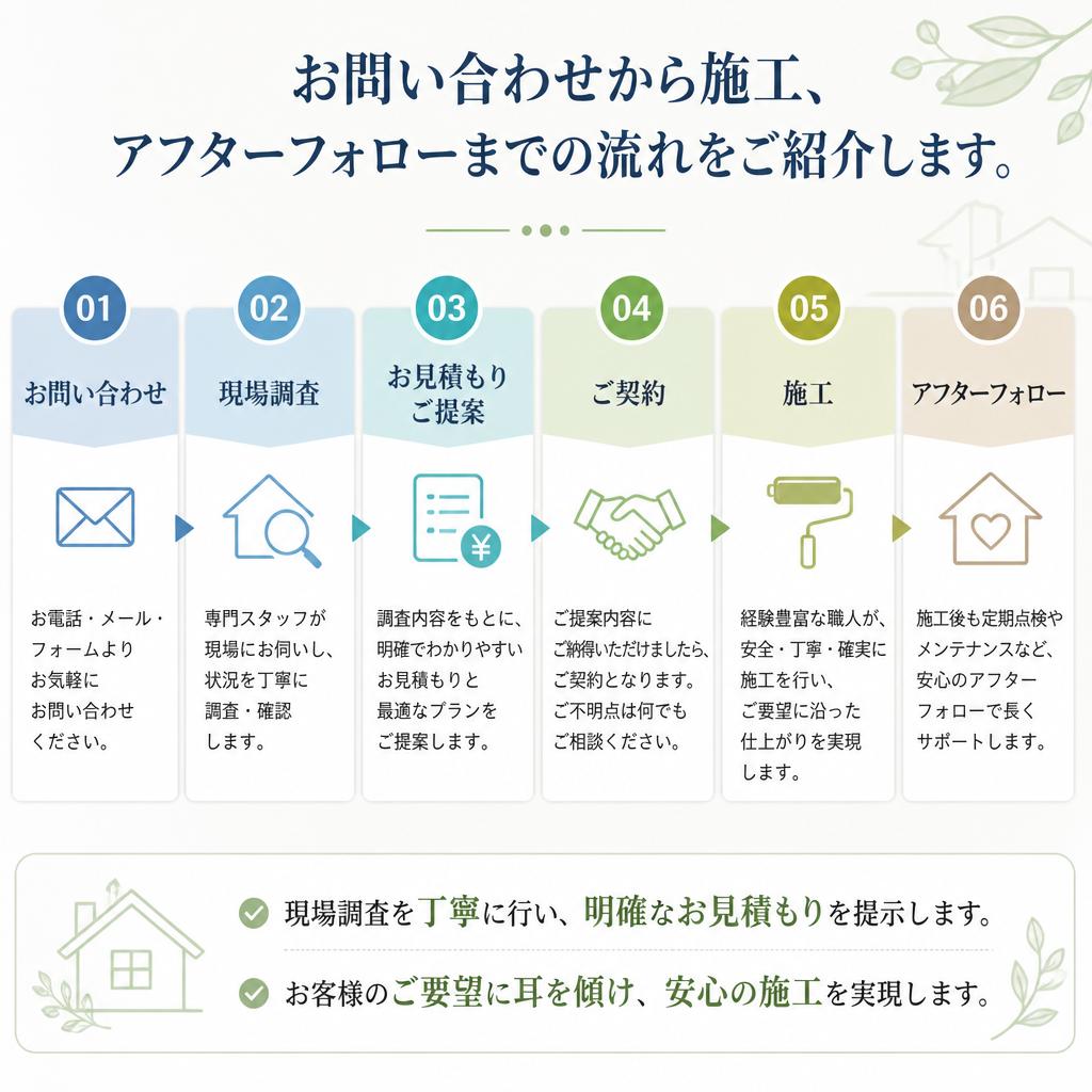 施工の流れ